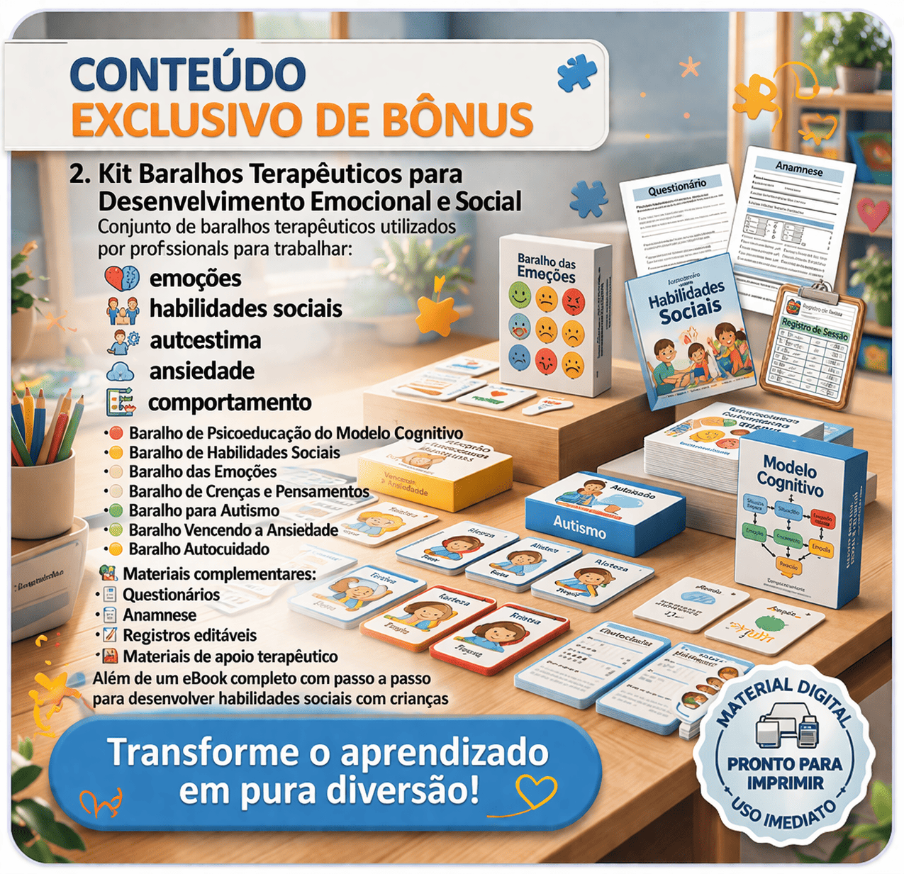 Kit Baralhos Terapêuticos