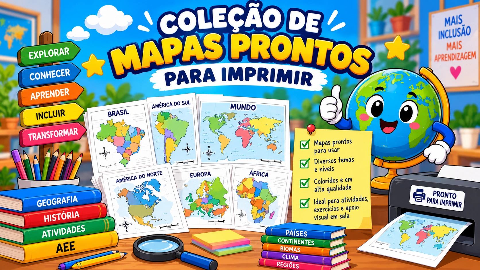 Mapas Prontos para Imprimir